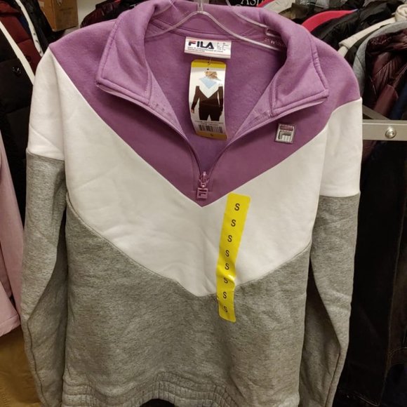 Fila Women's 1/4 Zip Sweatshirt Track Jacket Fleec - Picture 4 of 6